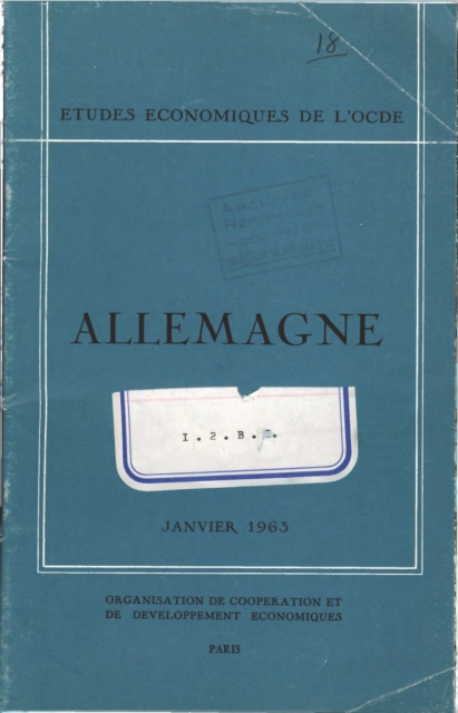 Etudes economiques de l'OCDE : Allemagne 1963, PDF eBook