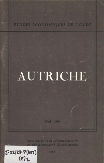 Etudes economiques de l'OCDE : Autriche 1964, PDF eBook