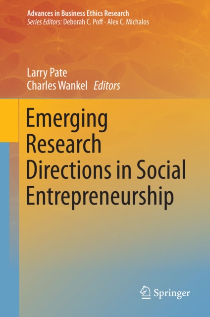 Emerging Research Directions in Social Entrepreneurship, PDF eBook