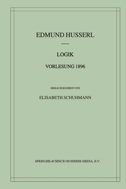 Logik Vorlesung 1896, PDF eBook