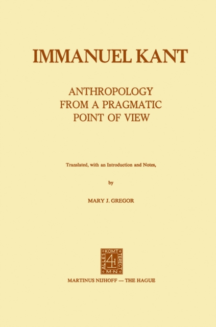 Anthropology from a Pragmatic Point of View, PDF eBook