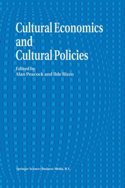 Cultural Economics And Cultural Policies, PDF eBook