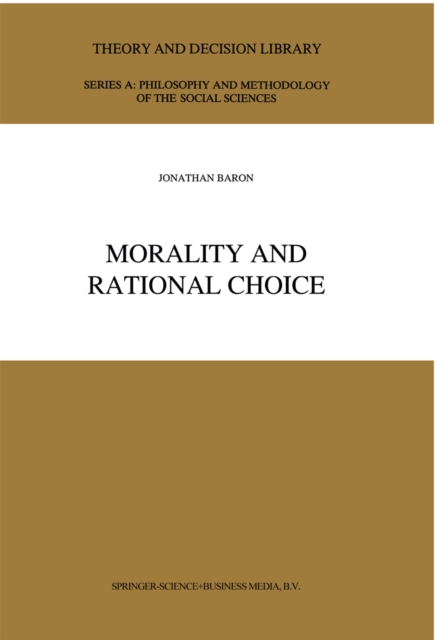 Morality and Rational Choice, PDF eBook