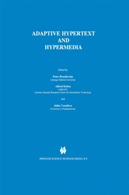 Adaptive Hypertext and Hypermedia, PDF eBook