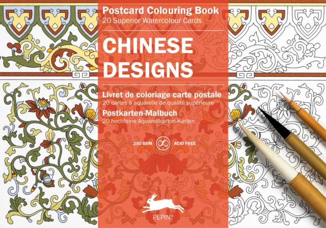 Chinese Designs : Postcard Colouring Book, Paperback / softback Book