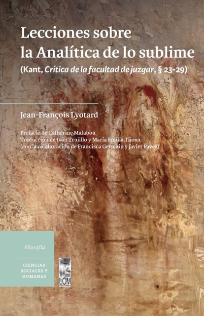 Lecciones sobre la Analitica de lo sublime: (Kant, Critica de la facultad de juzgar,  23-29), EPUB eBook