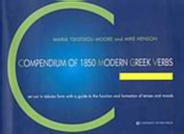 COMPENDIUM OF 1850 MODERN GREEK VERBS, Paperback Book