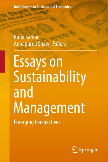 Essays on Sustainability and Management : Emerging Perspectives, EPUB eBook