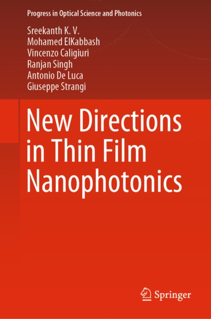 New Directions in Thin Film Nanophotonics, EPUB eBook
