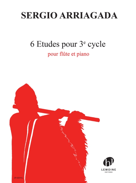 6 ETUDES POUR 3E CYCLE FLUTE PIANO, Paperback Book