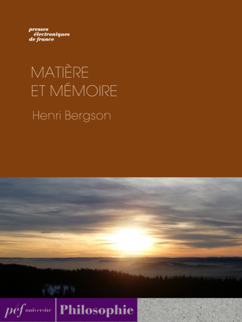 Matiere et memoire, EPUB eBook