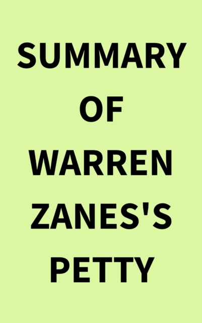 Summary of Warren Zanes's Petty, EPUB eBook